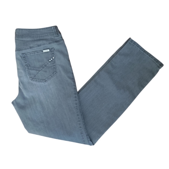 Chico's Denim - So Slimming By Chicos Gray Straight Leg Jeans Size 1.5 (US Size 10)
